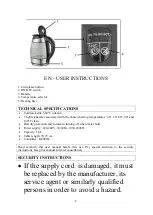 Preview for 2 page of Senya SYBF-K011 User Instructions