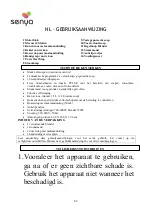 Preview for 62 page of Senya SYCK-HB006 User Instructions