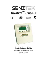 Предварительный просмотр 1 страницы Senztek SolaStat-Plus-ET Installation Manual