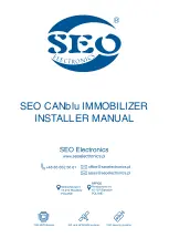 Preview for 1 page of SEO Electronics CANblu Installer Manual