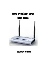 SEOWON INTECH SWC-2100 (VoIP CPE) User Manual preview