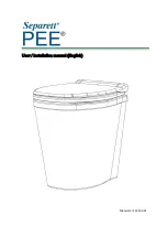 Separett PEE Series User & Installation Manual preview