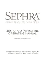 Sephra 4oz Popcorn Maker Operating Manual предпросмотр