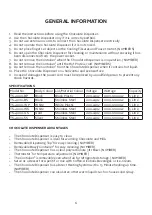 Предварительный просмотр 6 страницы Sephra TS-4000-BP Operating Manual