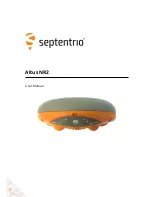 SEPTENTRIO Altus NR2 User Manual preview