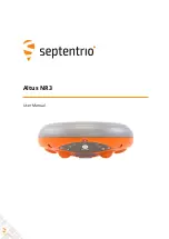SEPTENTRIO ALTUS NR3 User Manual preview