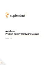 Предварительный просмотр 1 страницы SEPTENTRIO AsteRx-m Series Hardware Manual