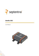 Предварительный просмотр 1 страницы SEPTENTRIO AsteRx SB3 User Manual