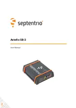 SEPTENTRIO AsteRx SBi User Manual предпросмотр