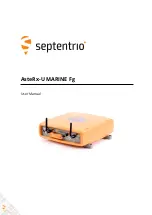 SEPTENTRIO AsteRx-U MARINE Fg User Manual preview