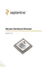 SEPTENTRIO mosaic Series Hardware Manual предпросмотр