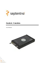 SEPTENTRIO PolaRx5 User Manual предпросмотр