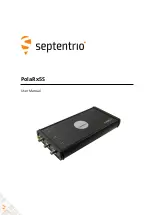 Предварительный просмотр 1 страницы SEPTENTRIO PolaRx5S User Manual