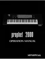 Preview for 1 page of Sequential Prophet 2000 Operation Manual