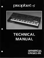 Preview for 1 page of Sequential prophet 5 Technical Manual