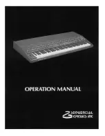 Предварительный просмотр 1 страницы Sequential Prophet-T8 Operation Manual