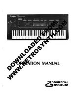 Sequential Prophet VS Operation Manual preview