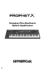 Sequential Prophet X User Manual preview