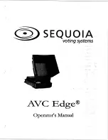 Sequoia AVC Edge Operator'S Manual предпросмотр