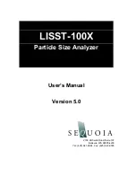 Предварительный просмотр 1 страницы Sequoia LISST-100X User Manual