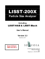 Предварительный просмотр 1 страницы Sequoia LISST-200X User Manual