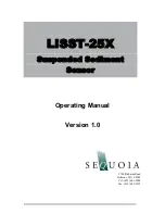 Sequoia LISST-25X Operating Manual предпросмотр