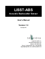 Предварительный просмотр 1 страницы Sequoia LISST-ABS User Manual