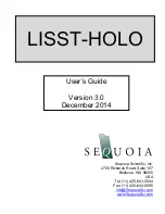 Предварительный просмотр 1 страницы Sequoia LISST-HOLO User Manual