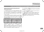 Preview for 10 page of Sequoia SEB1200D Operating Instructions Manual