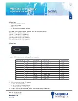 Предварительный просмотр 8 страницы Sequoia SQ864 Hardware Reference Manual