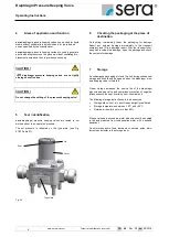 Preview for 6 page of Sera 620.D Operating Instructions Manual