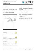 Preview for 12 page of Sera 620.D Operating Instructions Manual