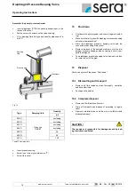 Preview for 16 page of Sera 620.D Operating Instructions Manual