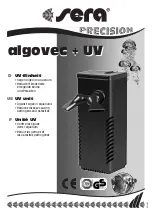 Предварительный просмотр 1 страницы Sera algovec+UV Information For Use