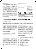 Предварительный просмотр 28 страницы Sera Marin Precision Biotop LED Cube 130 Instructions For Installation And Use Manual