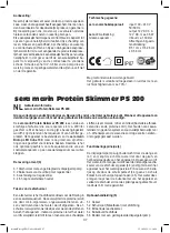 Предварительный просмотр 37 страницы Sera Marin Precision Biotop LED Cube 130 Instructions For Installation And Use Manual