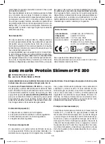 Предварительный просмотр 55 страницы Sera Marin Precision Biotop LED Cube 130 Instructions For Installation And Use Manual