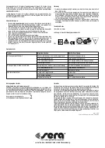 Preview for 2 page of Sera UV-C System Quick Start Manual