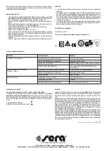 Preview for 6 page of Sera UV-C System Quick Start Manual