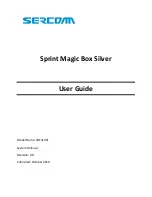 Sercomm Sprint Magic Box Silver User Manual preview