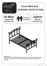 Предварительный просмотр 1 страницы Serene Furnishings Soccer Assembly Instructions