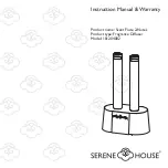 Preview for 1 page of Serene House 101204002 Instruction Manual & Warranty