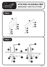 Предварительный просмотр 4 страницы Serene 4FT6 EVELYN DOUBLE BED Assembly Instructions