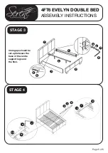 Предварительный просмотр 5 страницы Serene 4FT6 EVELYN DOUBLE BED Assembly Instructions