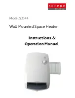 Предварительный просмотр 1 страницы Serene S2044 Instruction And Operation Manual