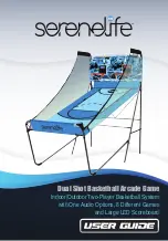 SereneLife Dual Shot Basketball Arcade Game User Manual preview