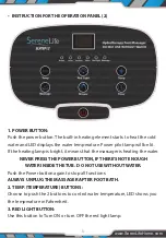 Preview for 5 page of SereneLife SLFTSP12 User Manual