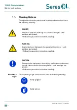 Preview for 6 page of Seres OL TOPAZ Ammonium Operator'S Manual