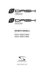 Serfas DASH 350W Owner'S Manual предпросмотр