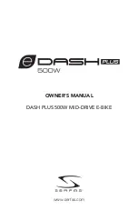 Предварительный просмотр 1 страницы Serfas E DASH PLUS 500W Owner'S Manual